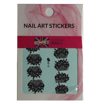 RONNEY - Naklejki wodne na paznokcie NAILART STICKERS RN 196    !